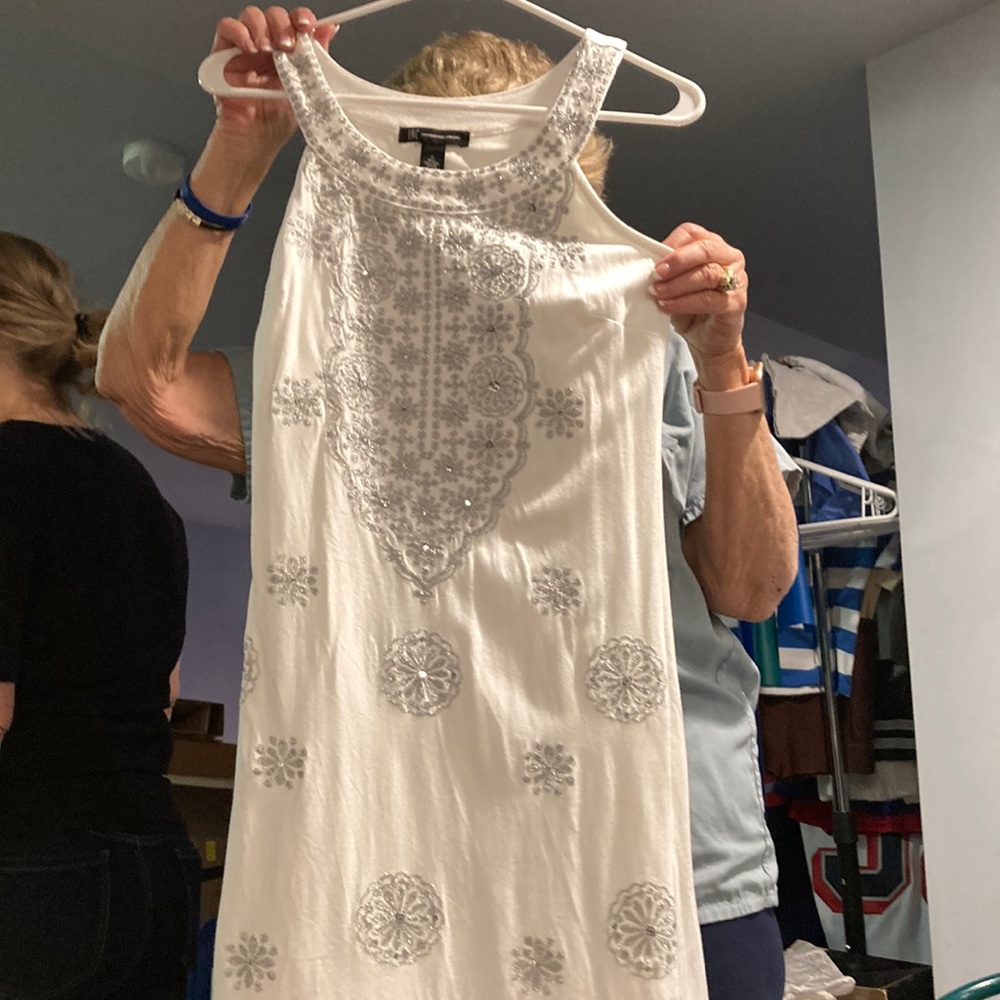 White INC sparkle dress